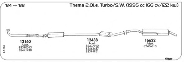 SIGAM LA084 Exhaust System